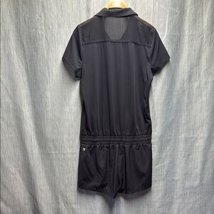 🏴 Fabletics romper black 1/4 zip size medium